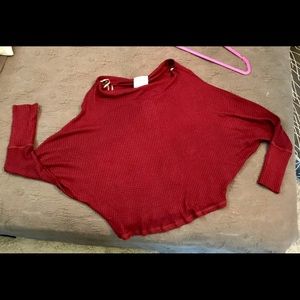 Burgundy Slouchy Sweater